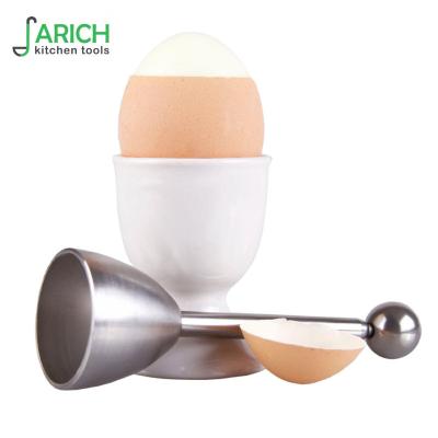 China Cutting Whole Boiled Egg Topper / Stainless Steel Boiled Egg Cookie /egg Opener (JYKT-ET511) for sale