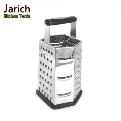 China Professional Kitchen (JYKG-A202) Stainless Steel Size 9 6 Inch Cheese Side Grater Sustainable Super Powerful With Printed Handle for sale