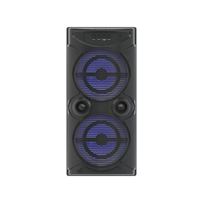 China Newest AirPlay Outdoor 2*8 Stereo Woofer Inches Loud Wireless BT Speaker For Large Size Party Sound Box for sale