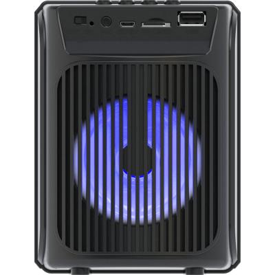 China No Factory Direct Supply Good Quality Zqs1309 3Inch Led Portable Colorful Lights Black Wireless Speakers for sale