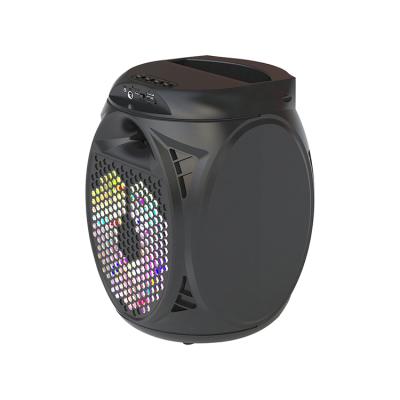 China Multifunctional Colorful High Quality AirPlay LED Stereo Woofer BT 15W Wireless Speaker For Outdoor Party Player for sale