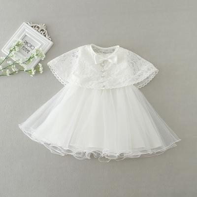 China Breathable Chiffon Shirt Shaggy Skirt Baptism Dress Baby Party Printing Newborn Wedding for sale