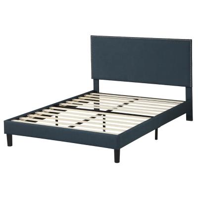 China Adjustable (Other) No Box Spring Needed Quick Set Solid Wood Base Twin Full Queen Sizes Optional Modern Bed Frame for sale