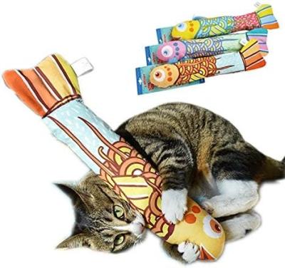 China 2023 Viable Hot Selling Catnip Toys Fish Train Cat Kicker Toy For Indoor Kitten for sale