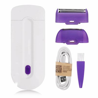 China Single Blade 2 In 1 Ladies Electric Shavers Epilator Women Electric Shaver Hair Removal For Blue Light for sale