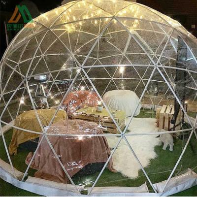 China Outdoor plastic transparent geodesic clear garden house dome igloo tent for sale