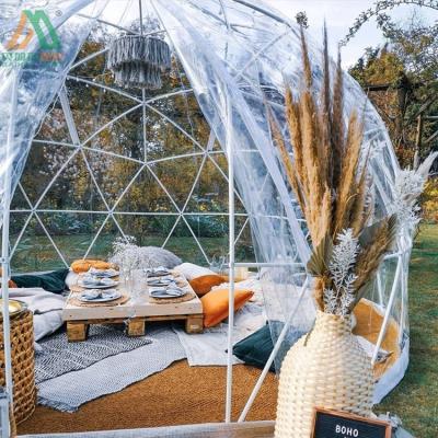 China Outdoor Waterproof Garden Igloo Clear Geodesic Round Dome Garden Tents for sale