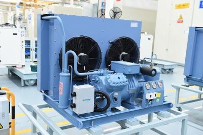 China Open Type Refrigeration Condensing Unit With High And Low Pressure Controller for sale