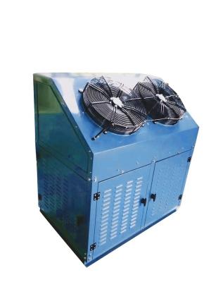 China Top Discharging Refrigeration Condensing Unit Blue Galvanized Steel Casing for sale