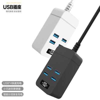 China Wifi TB-T05 High Power Mini Power 4USB Desktop 3.1A Universal Fast Charging Multi Smart Socket T05 Strip Smart Socket With 4USB for sale