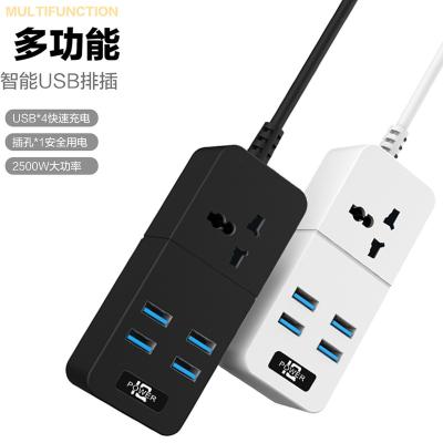 China Wifi TB-T06 High Power 4USB Power Desktop 3.1A Multi Fast Charging Universal Smart Socket T06 Strip Smart Socket With 4USB 1Socket for sale