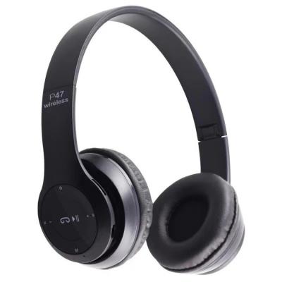 China 2020 New Arrival Wireless Headband Earphone P47 Radio Fixed Stero Hand Held Headphones For Call And Game Handset for sale