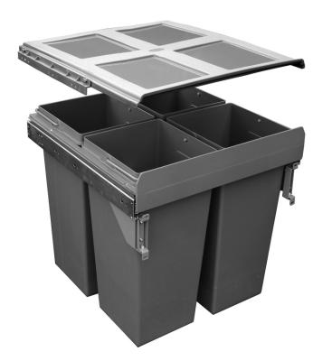 China Buffer Stored Rubbish Bin Pull Out With Handle Built In Cabinet for sale