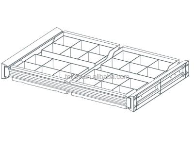 China Custom Acrylic Rolled Organizer Stocked Wholesale Closet Tie Trays Inserts for Sock/Bow Ties/Tie for sale