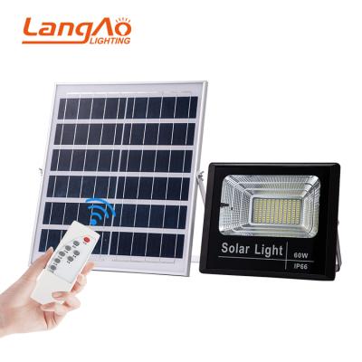 China High quality high lumen ip66 outdoor 25w 40w 60w 100w new design slim garden led solar flood light for sale