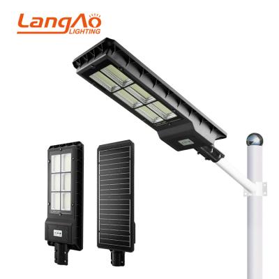 China ROUTE 60 120 180 New Waterproof Design SMD IP65 Watts All In A Garden Led Solar Street Light for sale