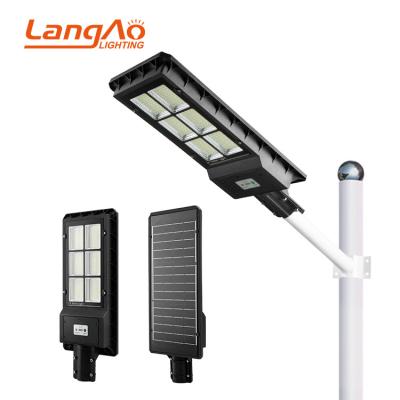 China Road Energy Saving Ip65 Waterproof Outdoor 120w 180w Integrated All In One Solar Led Road Light for sale