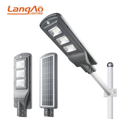 China ROAD microwave induction ip65 high quality outdoor lighting smd 20w 40w 60w integrated all in one led solar street light for sale