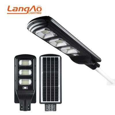 China ROUTE newest design ip65 outdoor waterproof smd 30w 60w 90w integrated all in one led solar street light for sale