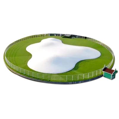 China Wear-resistant Inflatable Jumping Cloud Shocking Membrane Prizes Outdoor Game Castle Gas Mountain Pull Amusement Material for sale