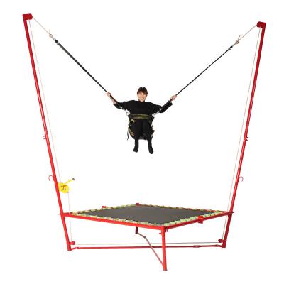 China High Quality Hot Selling Mini Bungee Trampoline Steel Frame Rope Foldable Outdoor Trampoline Elastic Kids Trampoline for sale