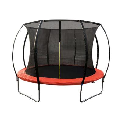 China Popular Commercial Outdoor Steel Frame Safety Net Trampoline Ladder Kids Play Barrier Net Bounce Trampoline for sale