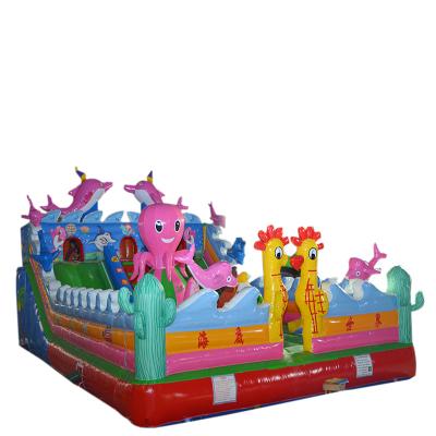 China High Quality PVC Hot Summer Inflatable Bouncer and Water Slide Bounce Bouncy Castle For Outdoor Kids for sale