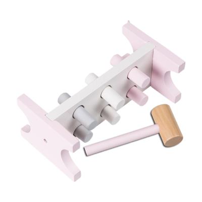 China Toy Hammer Knocking Peg Educational Montessori Eco-Friendly Baby Schima Kids Pastel Wooden Toys for sale