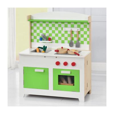 China Wood Customized Unique Luxury Style Kids Toy Shiftble Large Wooden Kitchen Set Toy For Kids for sale