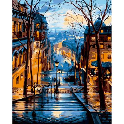 China New 40x50cm Classic/Postmodern Children DIY Open Rolled Canvas Oil Painting Kit Dropping Shipping Paint By Numbers Adult With Frame for sale