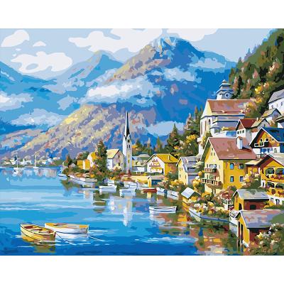 China New Classical/Postmodern 40x50cm Rolled Canvas Oil Painting By Numbers DIY Paint By Numbers Craft Kits For Kids And Adults for sale