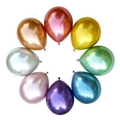 China Promotional toy 12 inch 18 inch 36 inch Gold Silver Chrome latex decoration balloons for sale