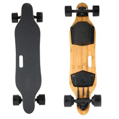 China Adult Electric Skateboard Max Speed ​​24 Miles Range 4 Speed ​​Modes Electric Longboard With Remote Controller for sale