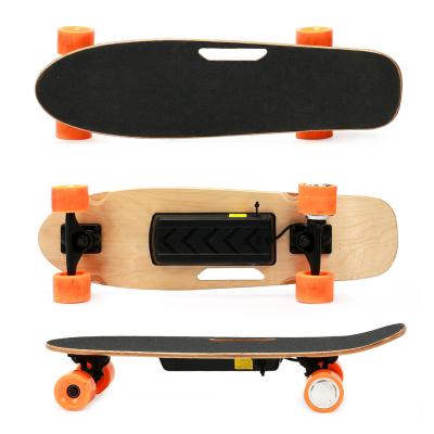 China 2022 7 Ply Maple Self Balance Tail Lift Design Skate Board Small Electric Longboard for sale