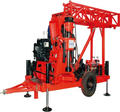 China XY-2BTC Hydraulic Trailer Mounted XY-2BTC Mast 2BTC Shallow Hole Core Trailer Mounted Drilling Rig for sale