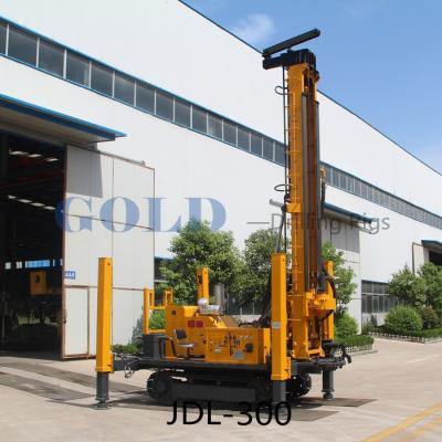 China JDL-300 DTH Ore Hammer Drilling Water Air Dual Function Crawler Mounted Core Drilling Rig for sale