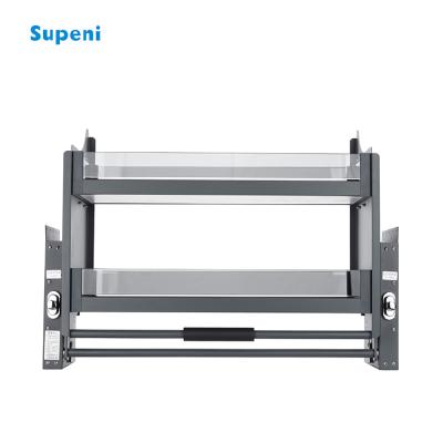 China Modern Sideboard Pull Out Drop Down Printer Shelf Hardware Dish Drainer Kitchen Lift Basket for sale