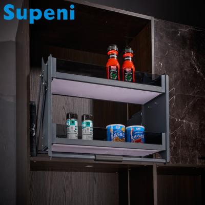 China Supeni Modern Hot Sale Stainless Steel Buffet Elevator Wire Locker Lower Elevator Basket Storage Drawer Baskets for sale