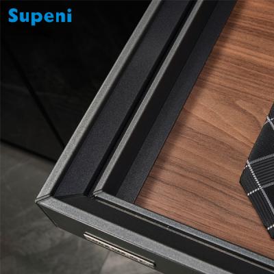 China Sustainable Multi-Funcitional Wardrobe Jewelry Box Soft Closing Leather Jewelry Box for sale