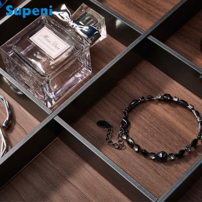 China Sustainable High Quality Popular Wardrobe Jewelry Box Pull Out Classification Wooden Jewelry Box for sale