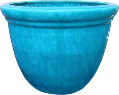 China Factory direct sale contemporary light green ceramic glazed fower pot pottery planter for sale