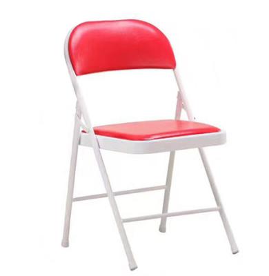 China Manufacturer Folding Chair Outdoor Events Stable/Foldable PU Cheap Durable Steel Seat for sale