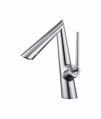 China Metered Faucets Latest Designs Elegant Single Handle Counter Faucet Springs Basin Mixer Tap Faucet Vanity Bathroom Basin Faucet for sale