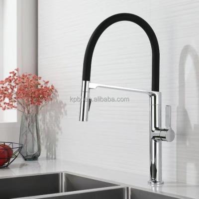 China Pull Out Spray Deck Mounted Kitchen China Faucet Hot And Cold Faucets With Pull Down Sprayer for sale