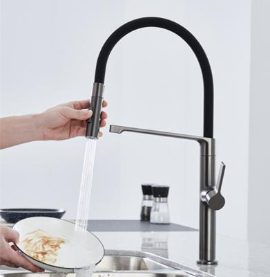 China Pull Out Spray Kitchen Faucet Hot Selling Brass Laser Set OEM Chef Logo Accessory Style Time Ceramic Surface for sale