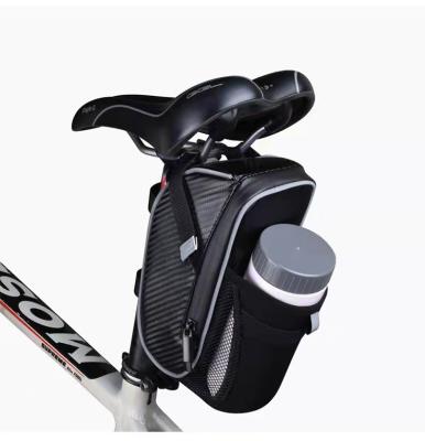 China Multifunctional Outdoor Bike Saddle Bag Under Seat Bag Bicycle Bag Storage Pouch Bike Wedge Recycling Pack With Water Bottle Holder for sale