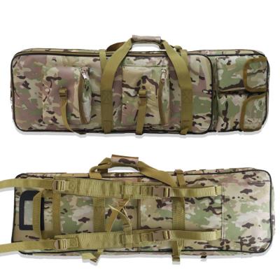 China Outdoors Double Firearm Transportation Outdoor Tactical Cases Water Dust Resistant Long Gun Case Bag for sale