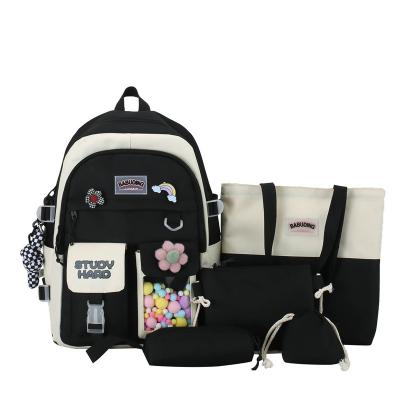 China GPS New Kawaii Bag Waterproof Spring Fashion Nylon Girls School Bags For Teenagers Girls With Rabbit Pendant for sale