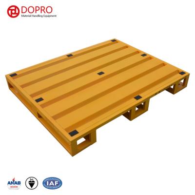 China Double faced 2021 heavy duty stackable metal double sides euro steel epal pallets for sale