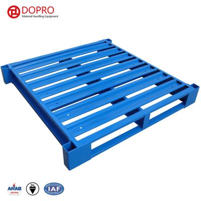 China Hot Sale Heavy Duty Euro Single Faced Cheap Steel Pallet For Logistic Goods Transportation for sale